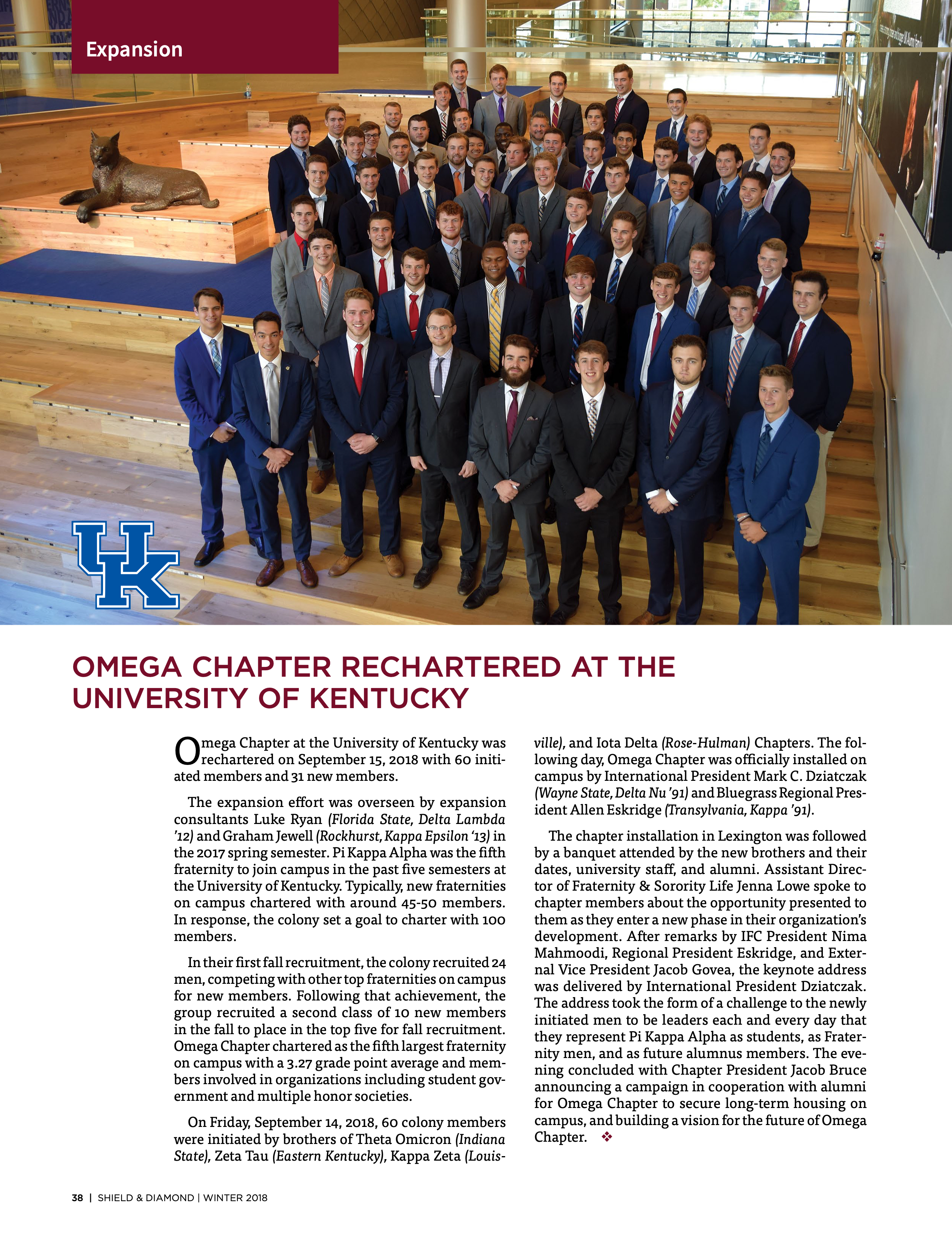 Expansion, Winter 2018